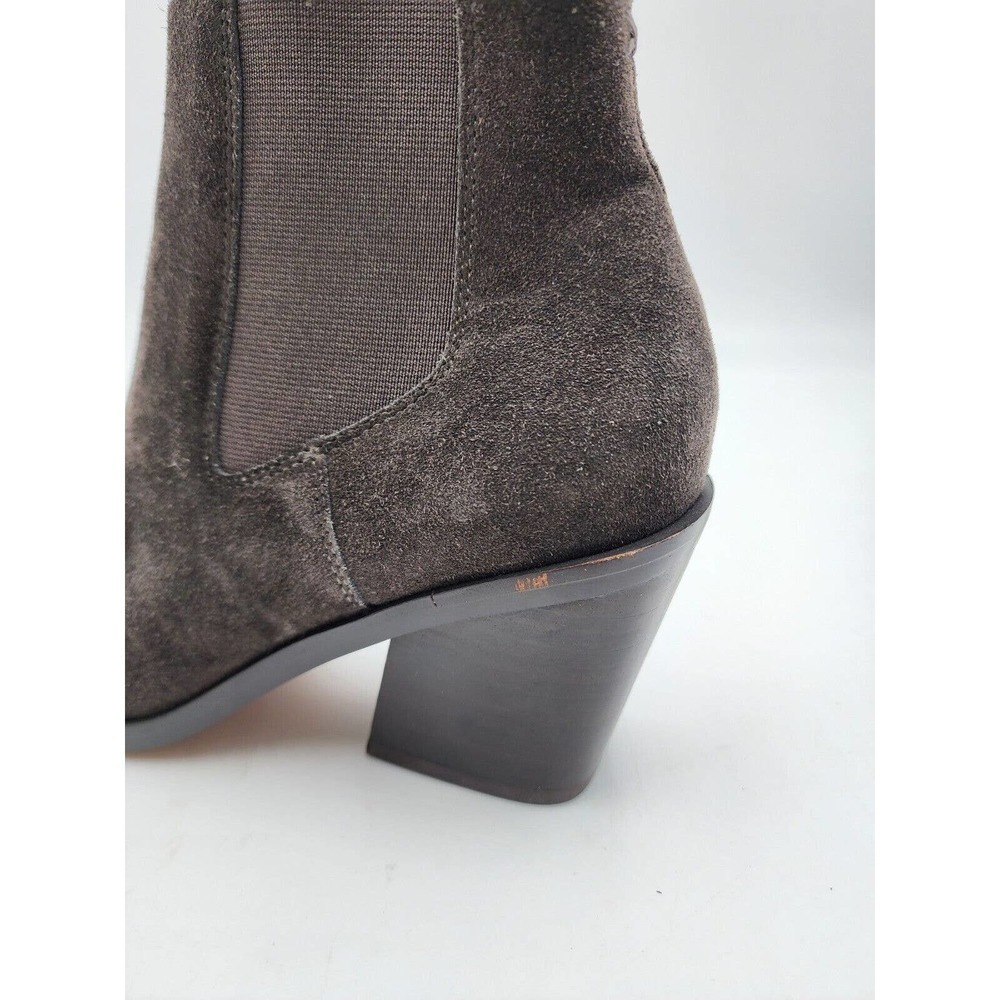 Rag & Bone Razor Chelsea Gray Suede Leather Pointed-toe Ankle Boot 36.5 … - Picture 12 of 15